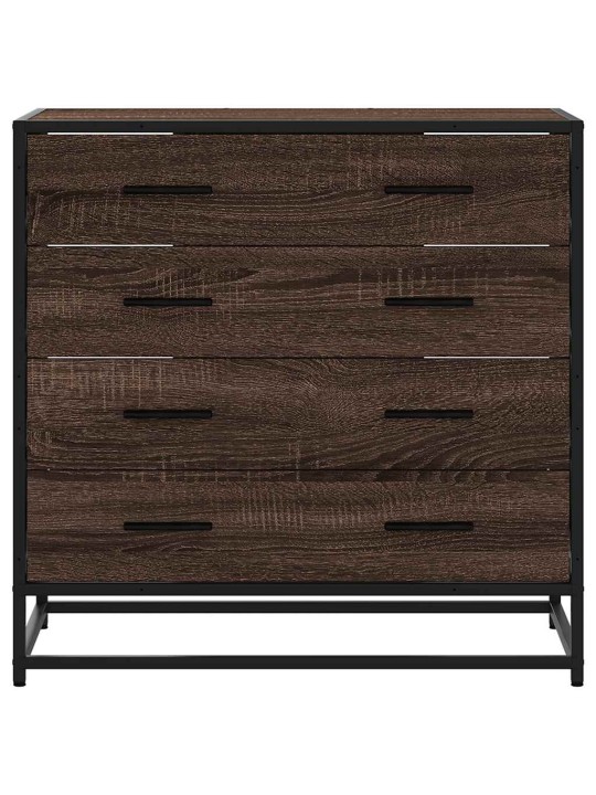 Laatikosto ruskea tammi 70x41x70 cm tekninen puu
