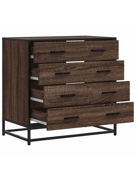 Laatikosto ruskea tammi 70x41x70 cm tekninen puu