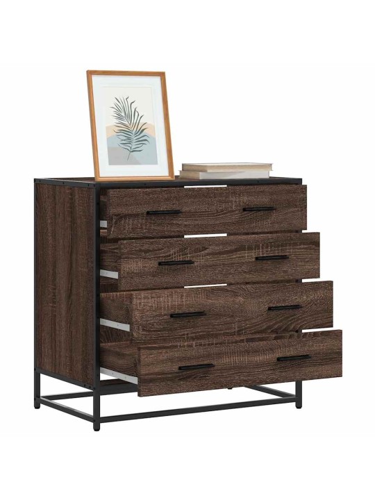 Laatikosto ruskea tammi 70x41x70 cm tekninen puu