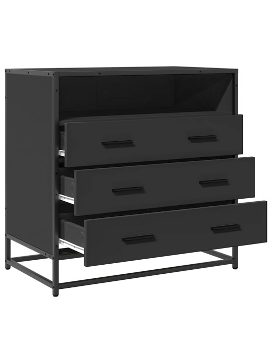 Laatikosto musta 70x41x70 cm tekninen puu