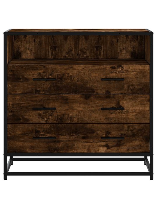 Laatikkokaappi savustettu tammi 70x41x70 cm engineered wood