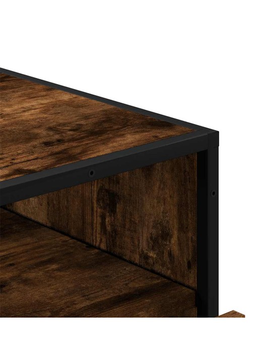Laatikkokaappi savustettu tammi 70x41x70 cm engineered wood