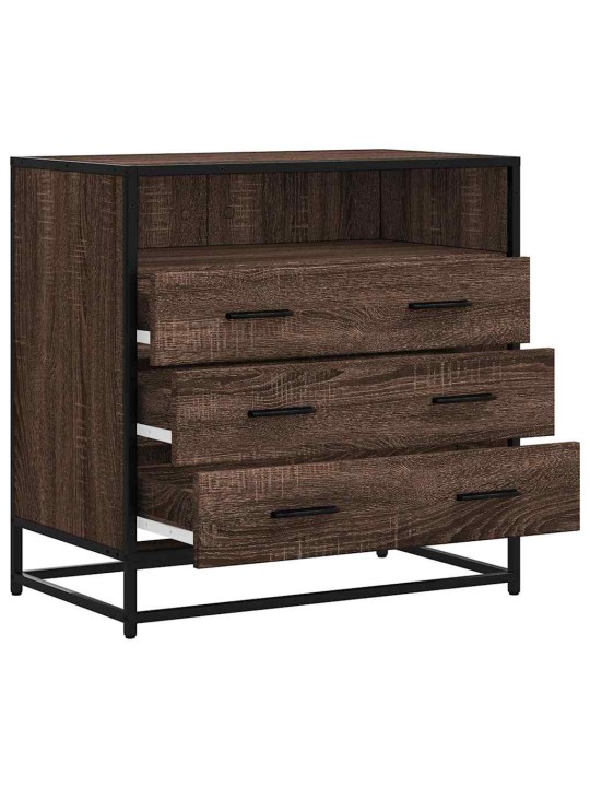 Laatikosto ruskea tammi 70x41x70 cm tekninen puu
