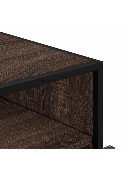 Laatikosto ruskea tammi 70x41x70 cm tekninen puu