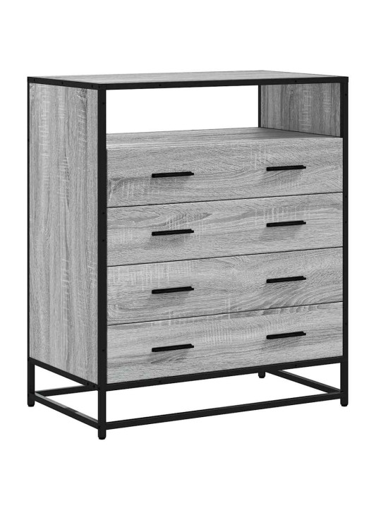 Laatikosto harmaa sonoma 70x41x83,5 cm tekninen puu