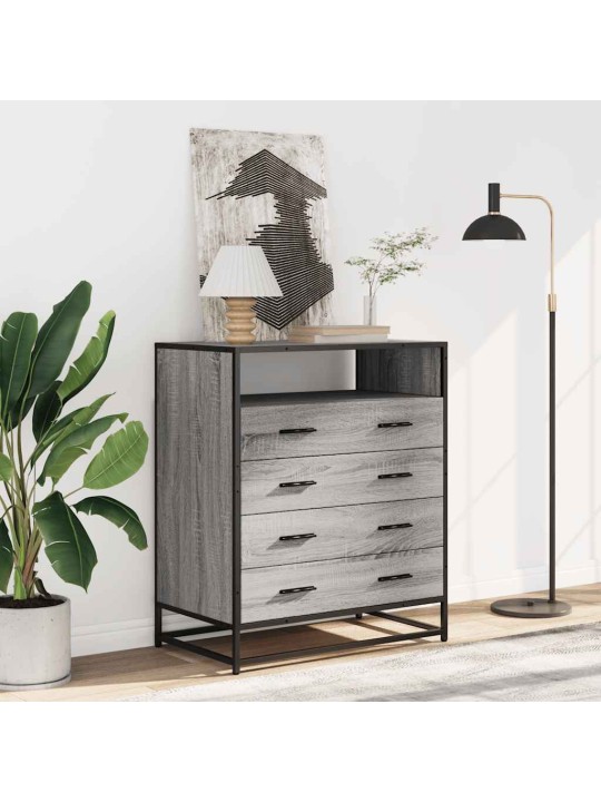 Laatikosto harmaa sonoma 70x41x83,5 cm tekninen puu