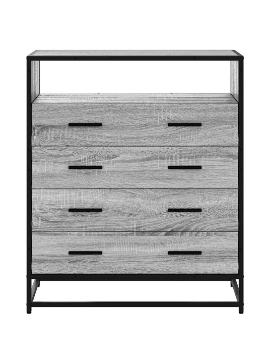 Laatikosto harmaa sonoma 70x41x83,5 cm tekninen puu