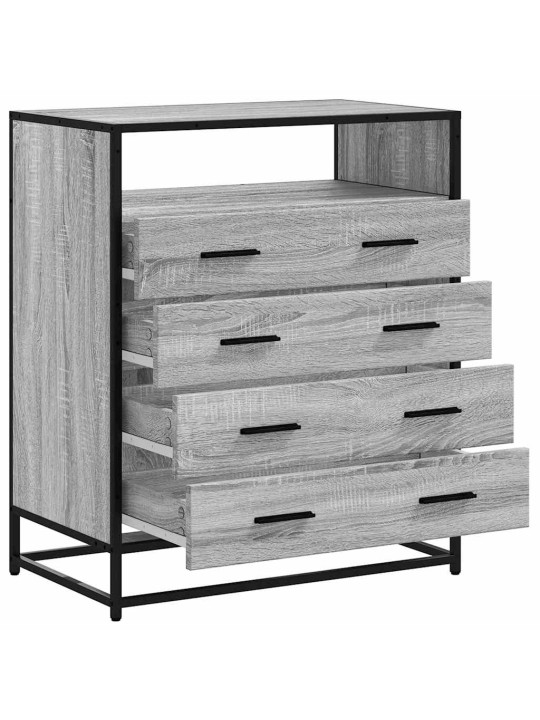 Laatikosto harmaa sonoma 70x41x83,5 cm tekninen puu