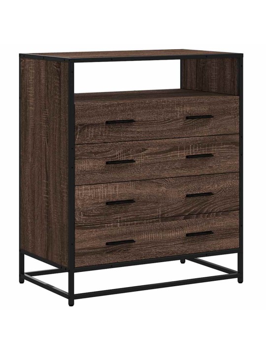 Laatikosto ruskea tammi 70x41x83,5 cm tekninen puu