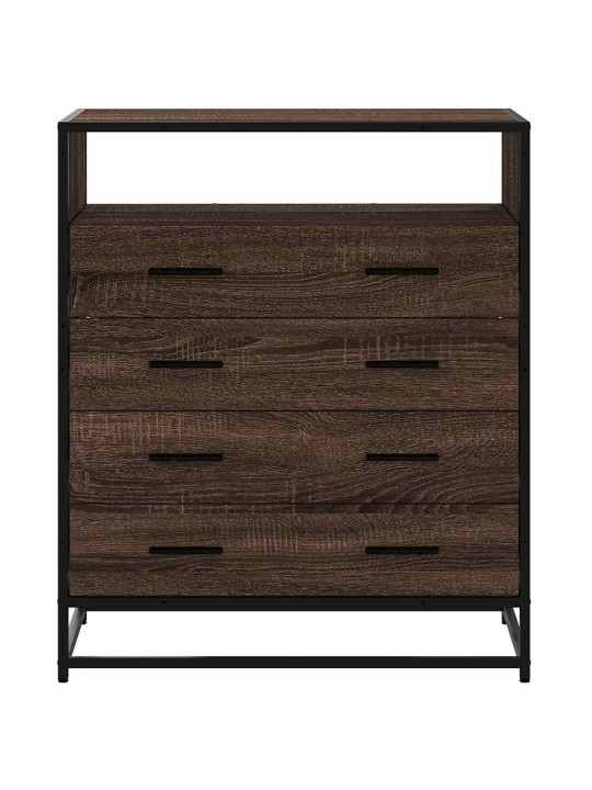 Laatikosto ruskea tammi 70x41x83,5 cm tekninen puu