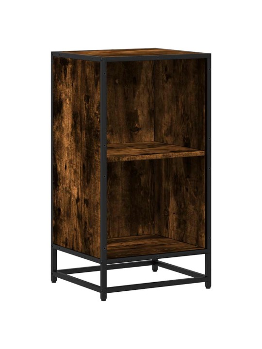 Kirjakaappi savustettu tammi 40x35x76 cm engineered wood