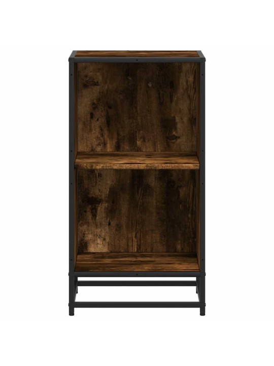 Kirjakaappi savustettu tammi 40x35x76 cm engineered wood