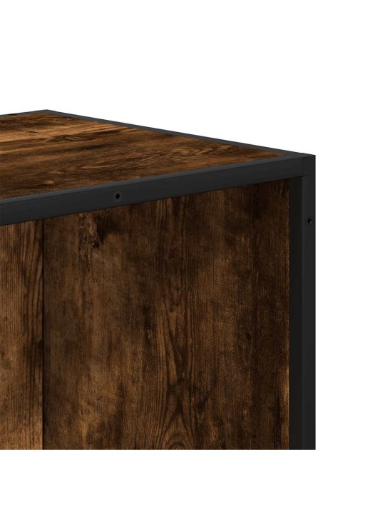Kirjakaappi savustettu tammi 40x35x76 cm engineered wood