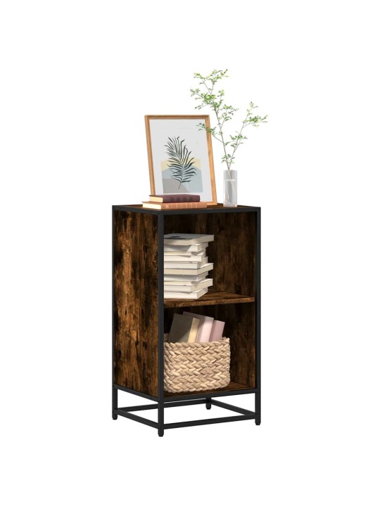 Kirjakaappi savustettu tammi 40x35x76 cm engineered wood