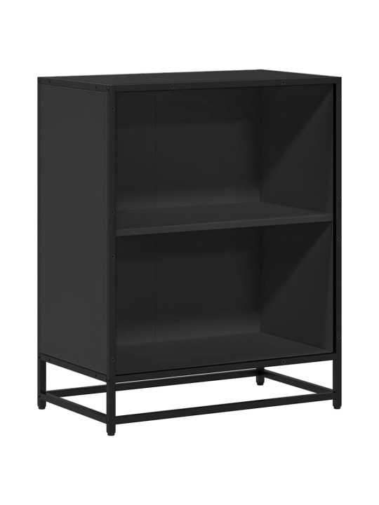 Kirjahylly musta 60x30x71,5 cm lastulevy