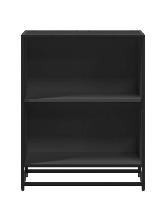 Kirjahylly musta 60x30x71,5 cm lastulevy