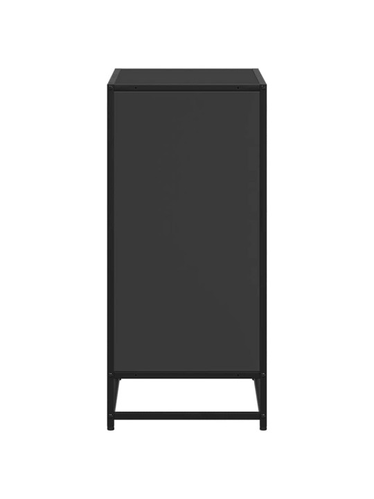 Kirjahylly musta 60x30x71,5 cm lastulevy