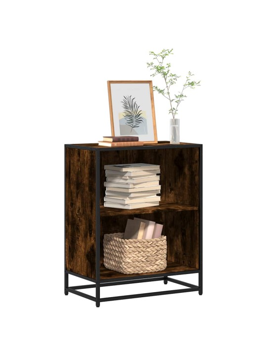 Kirjakaappi savustettu tammi 60x35x76 cm engineered wood