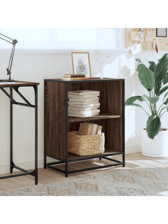 Kirjakaappi ruskea tammi 60x35x76 cm engineered wood