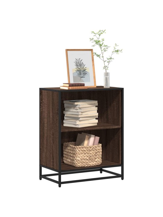 Kirjakaappi ruskea tammi 60x35x76 cm engineered wood