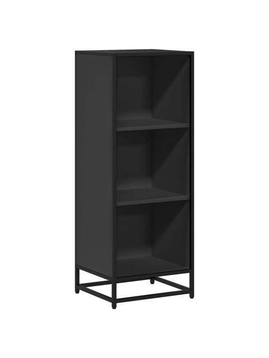 Kirjakaappi musta 40x35x107,5 cm engineered wood