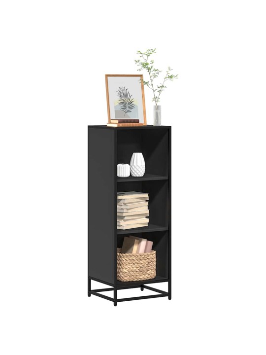 Kirjakaappi musta 40x35x107,5 cm engineered wood