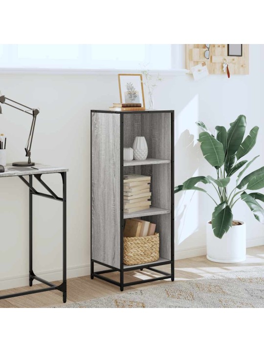 Kirjakaappi harmaa sonoma 40x35x107,5 cm engineered wood