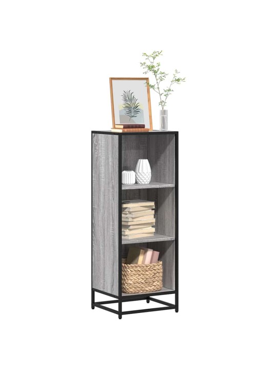 Kirjakaappi harmaa sonoma 40x35x107,5 cm engineered wood