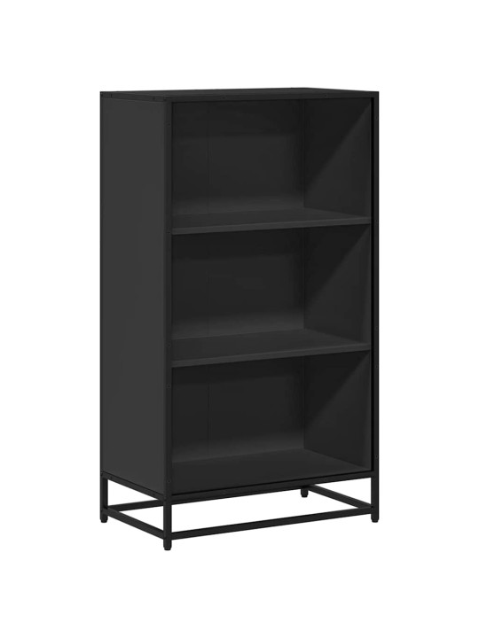Kirjakaappi musta 60x35x107,5 cm engineered wood