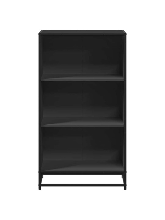 Kirjakaappi musta 60x35x107,5 cm engineered wood