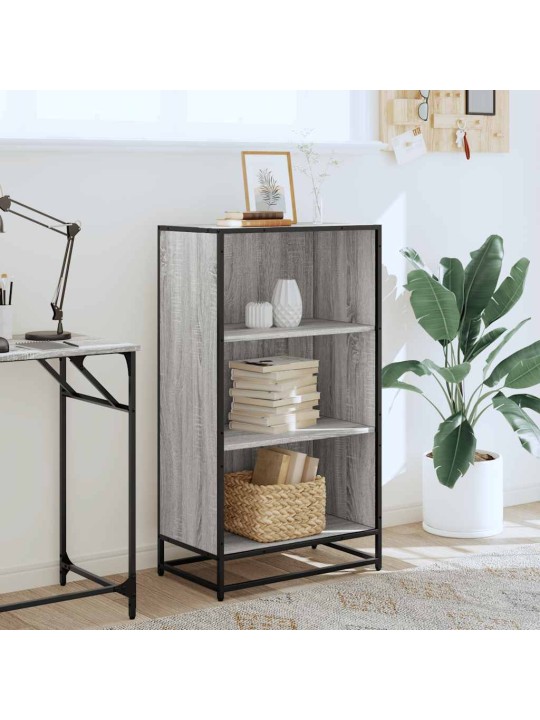 Kirjakaappi harmaa sonoma 60x35x107,5 cm engineered wood
