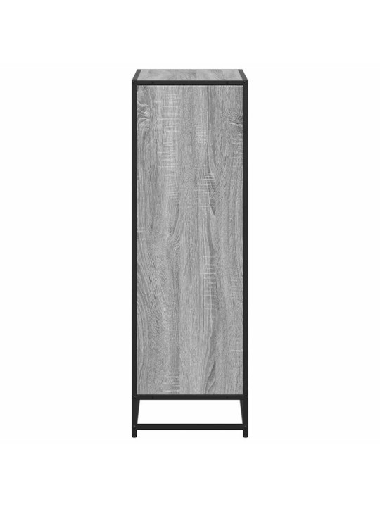 Kirjakaappi harmaa sonoma 60x35x107,5 cm engineered wood