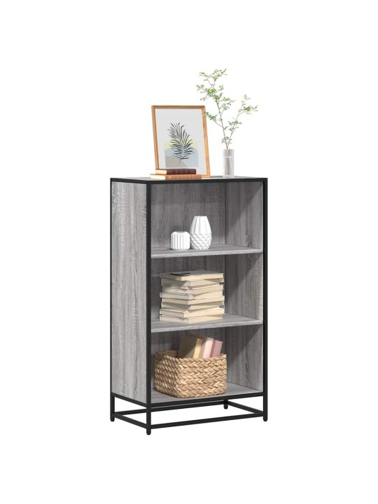 Kirjakaappi harmaa sonoma 60x35x107,5 cm engineered wood