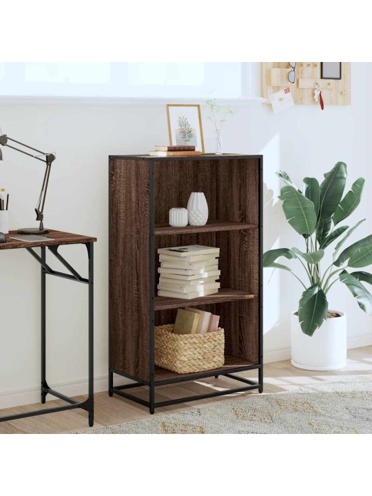 Kirjakaappi ruskea tammi 60x35x107,5 cm engineered wood