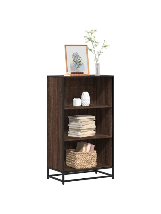 Kirjakaappi ruskea tammi 60x35x107,5 cm engineered wood