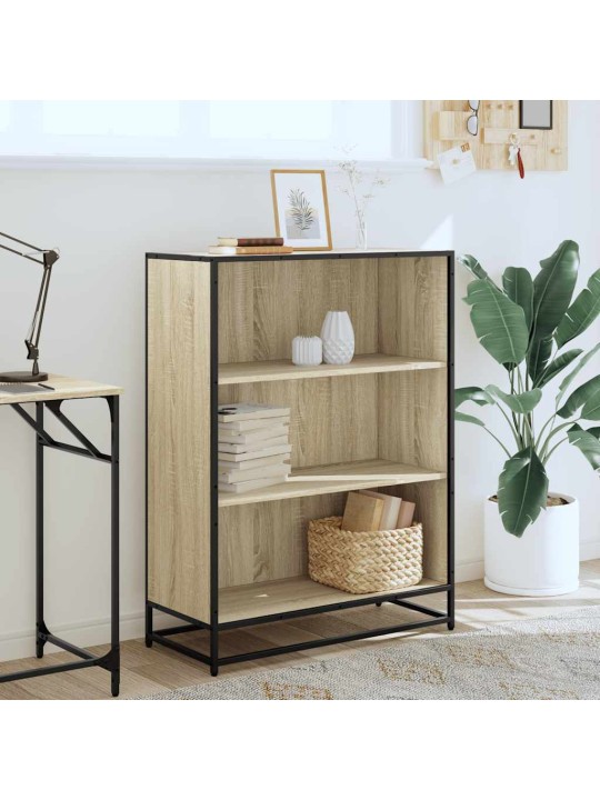 Kirjahylly sonoma-tammi 80,5x35x107,5 cm lastulevy