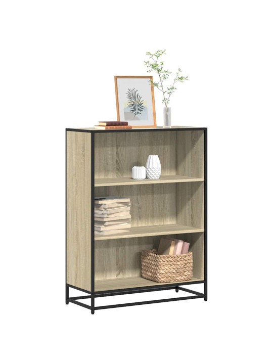 Kirjahylly sonoma-tammi 80,5x35x107,5 cm lastulevy