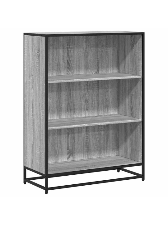 Kirjahylly harmaa sonoma 80,5x35x107,5 cm tekninen puu