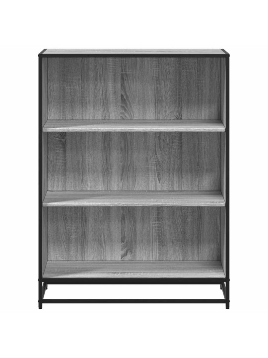 Kirjahylly harmaa sonoma 80,5x35x107,5 cm tekninen puu