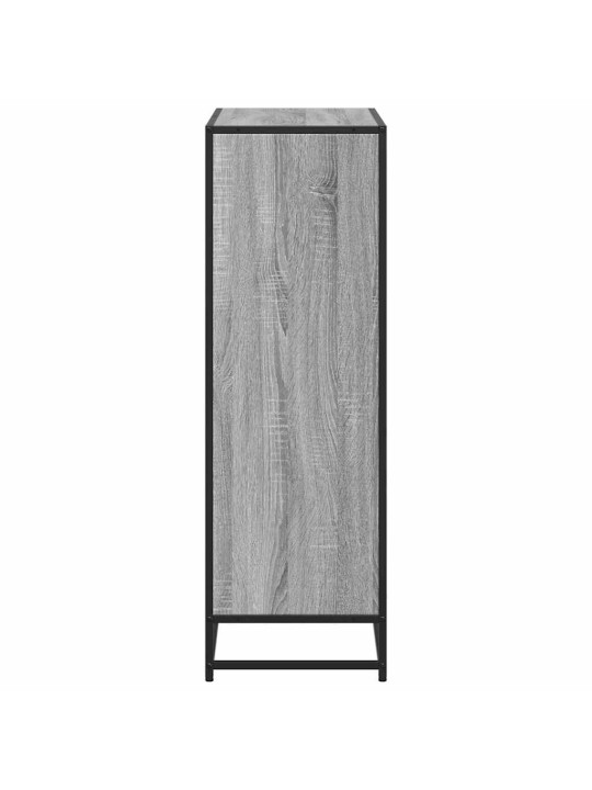 Kirjahylly harmaa sonoma 80,5x35x107,5 cm tekninen puu