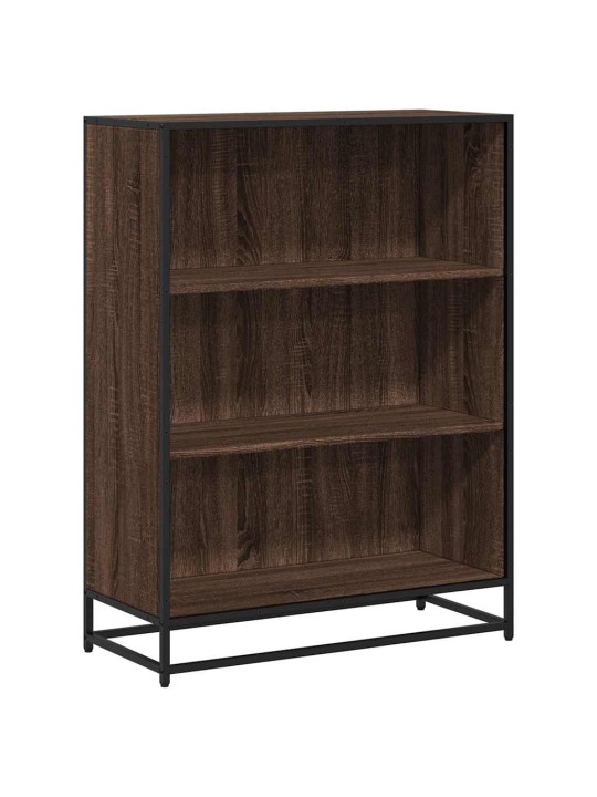 Kirjahylly ruskea tammi 80,5x35x107,5 cm lastulevy