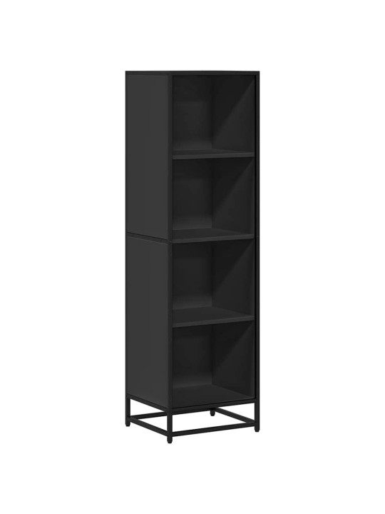 Kirjakaappi musta 40x35x139 cm engineered wood