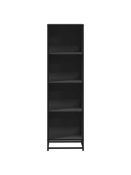 Kirjakaappi musta 40x35x139 cm engineered wood