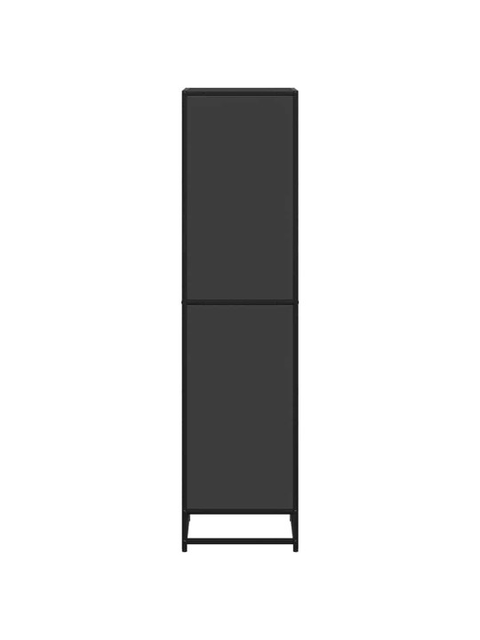 Kirjakaappi musta 40x35x139 cm engineered wood