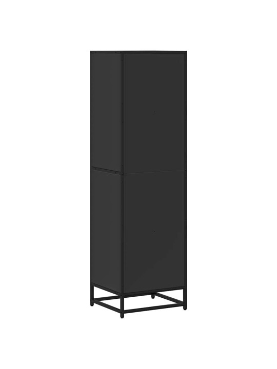 Kirjakaappi musta 40x35x139 cm engineered wood