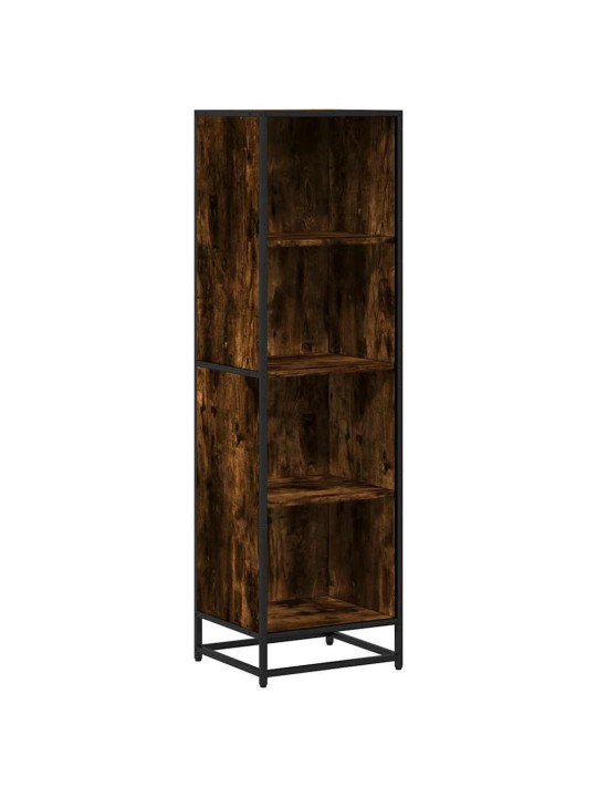 Kirjakaappi savustettu tammi 40x35x139 cm engineered wood