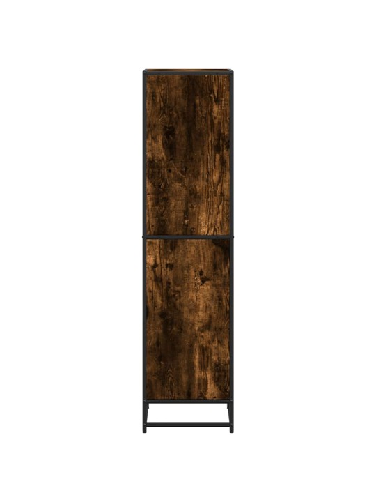 Kirjakaappi savustettu tammi 40x35x139 cm engineered wood