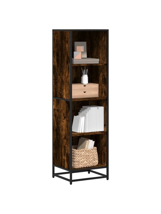 Kirjakaappi savustettu tammi 40x35x139 cm engineered wood
