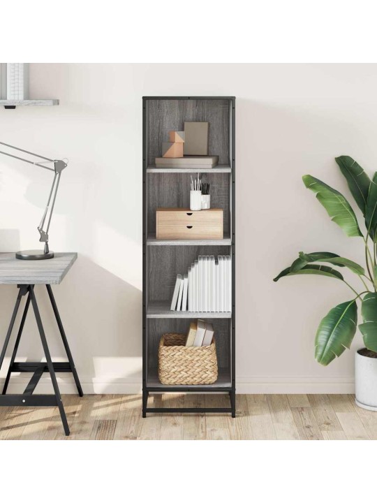 Kirjakaappi harmaa sonoma 40x35x139 cm engineered wood