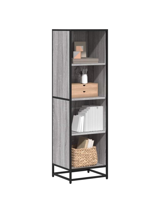 Kirjakaappi harmaa sonoma 40x35x139 cm engineered wood